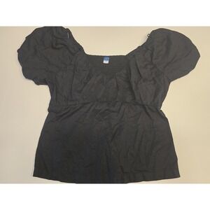Old Navy ~ Off Shoulder,‎ Black Blouse/Top ~ Women's Large